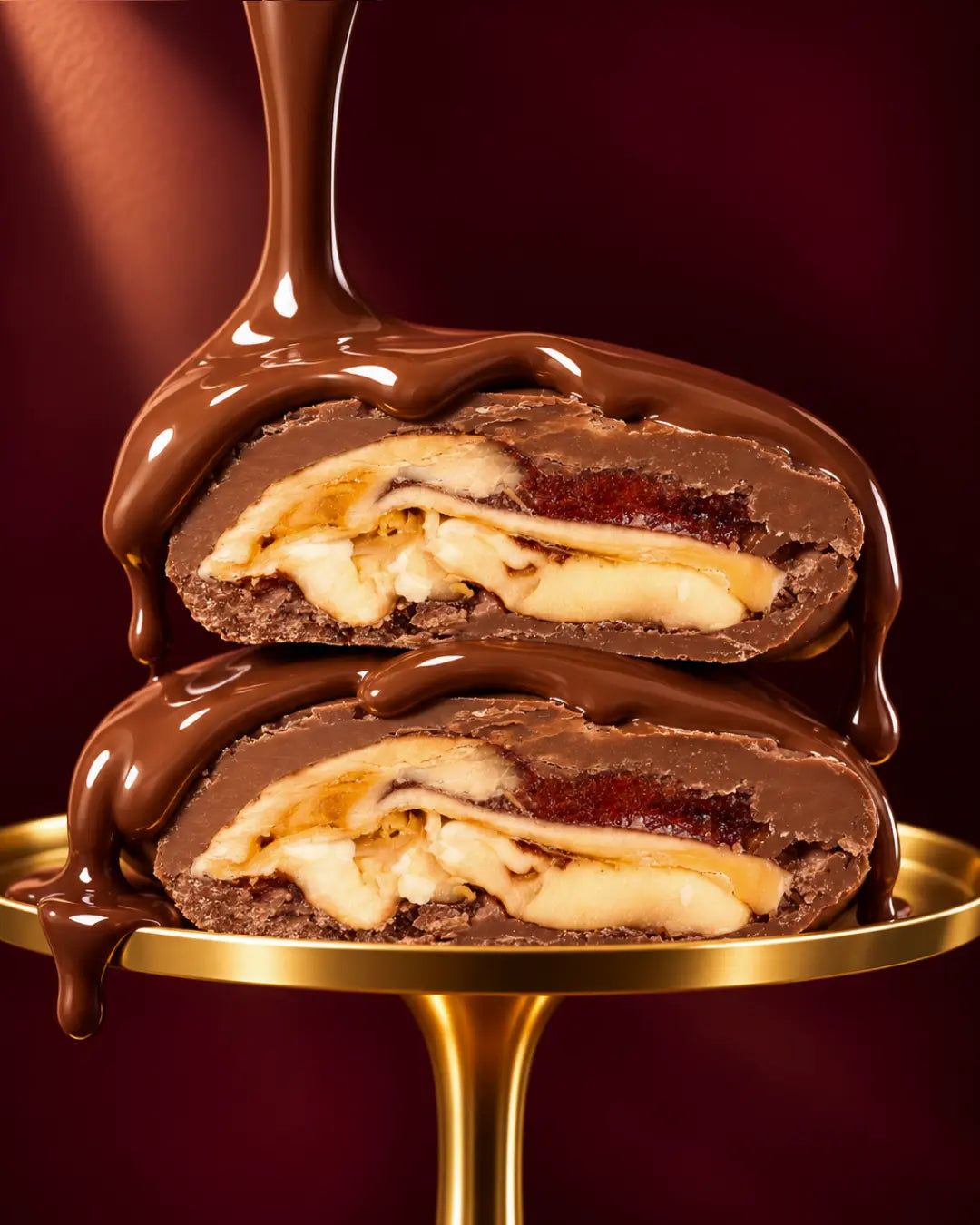 Pekannuss in Milchschokolade